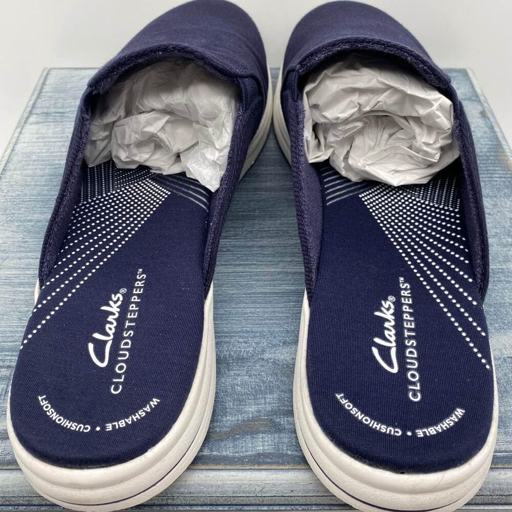 NEW Clarks Women's Breeze Shore Mule Navy Size 5 - Picture 6 of 10
